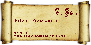 Holzer Zsuzsanna névjegykártya